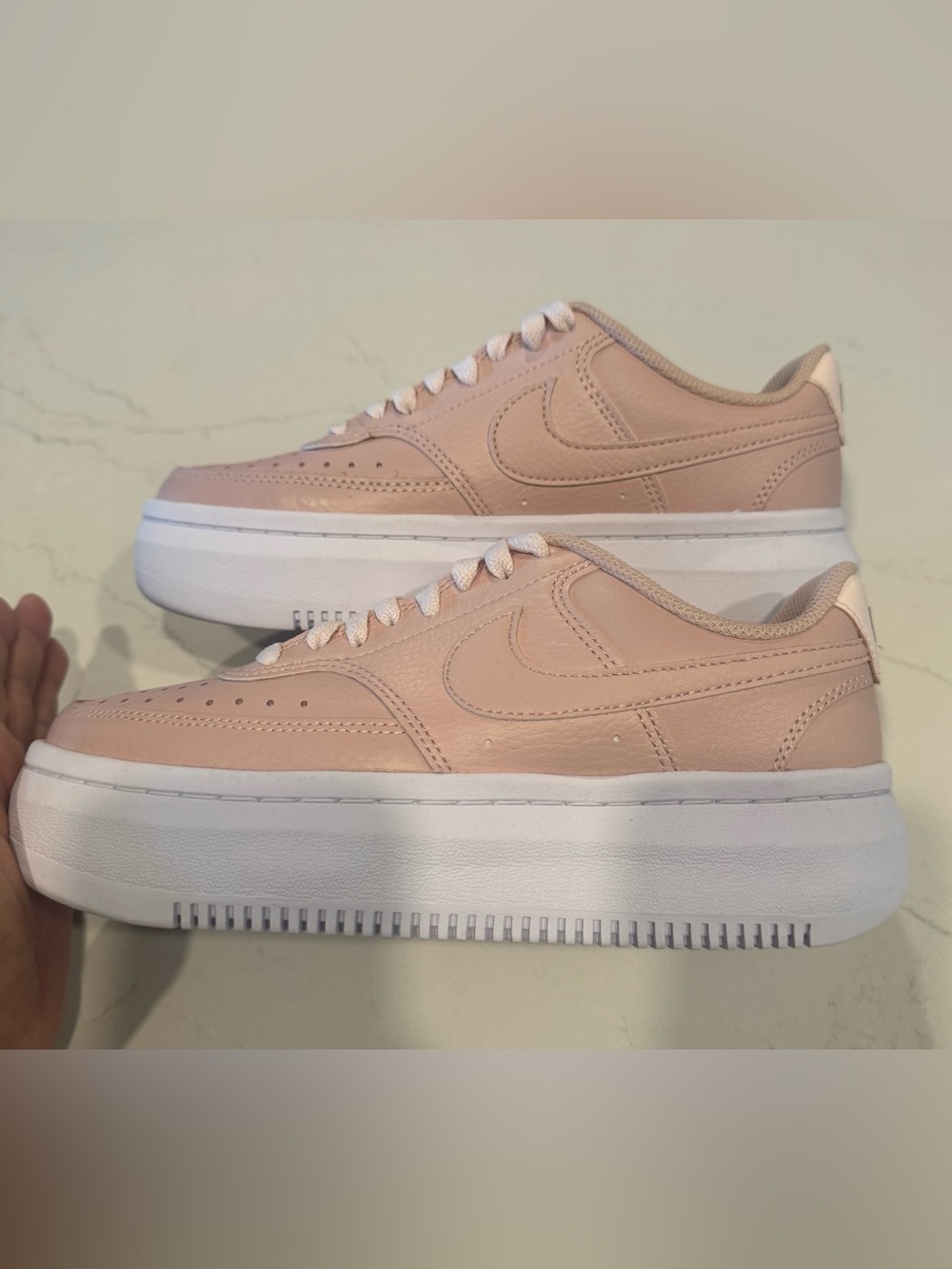 Nike Court Women's Alta Blush Pink Platform Sneakers Brand New - Picture 10 of 10